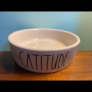 Rae Dunn Catitude Pet Dish Bowl